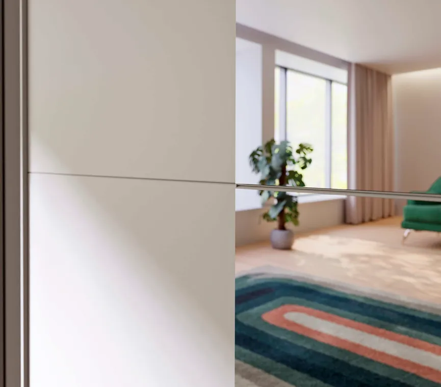 Schwebetürenschrank 2-trg. detail