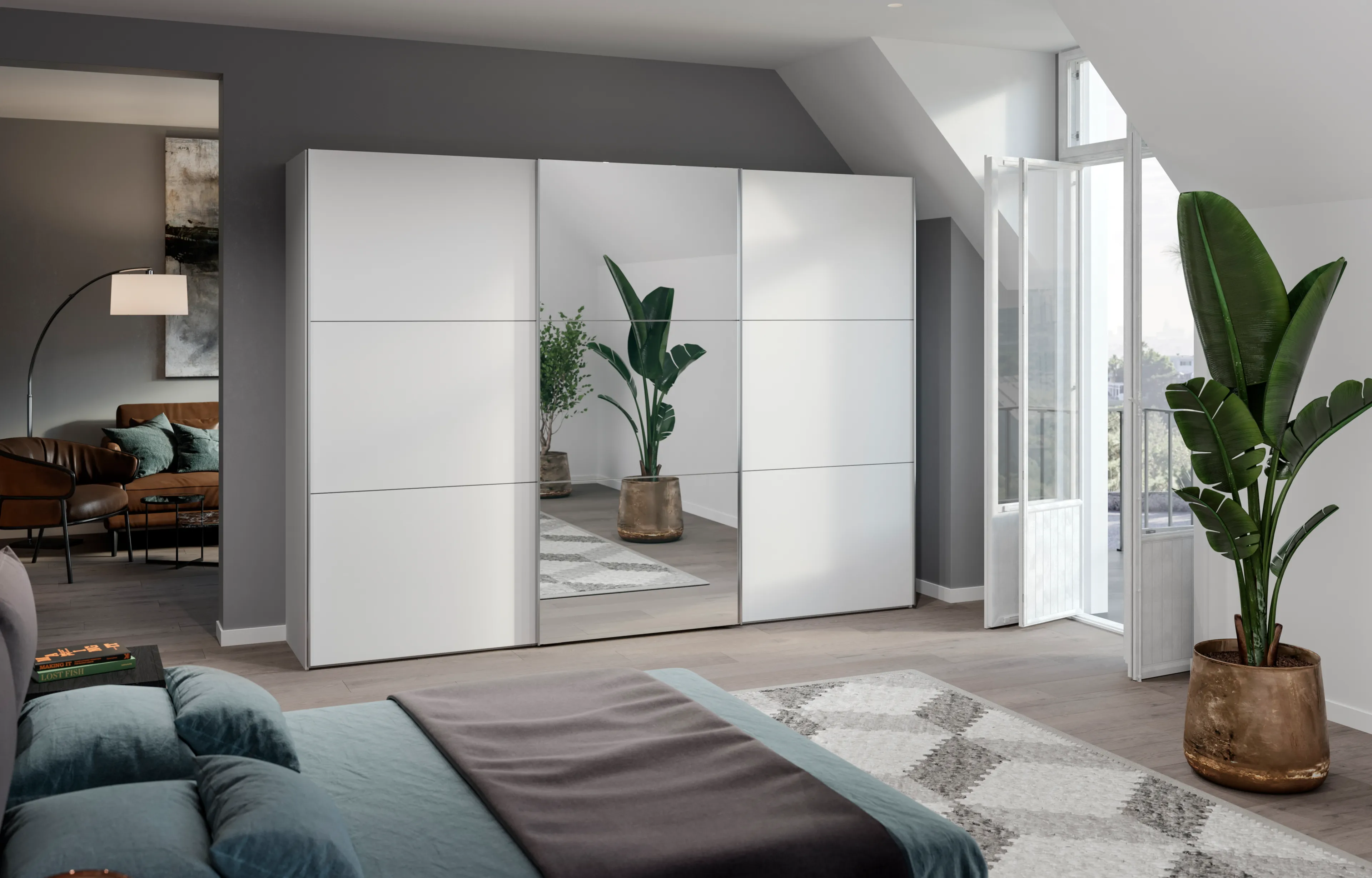 Schwebetürenschrank Slideline 303 x 220 cm