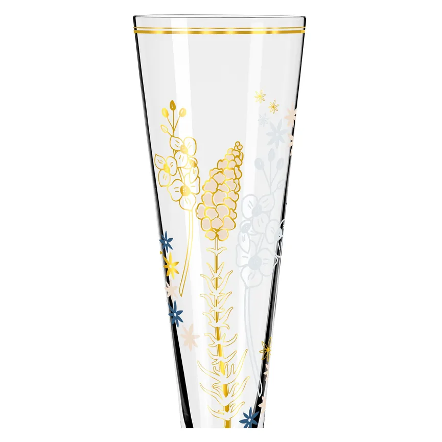 Champagnerglas "Goldnacht" detail