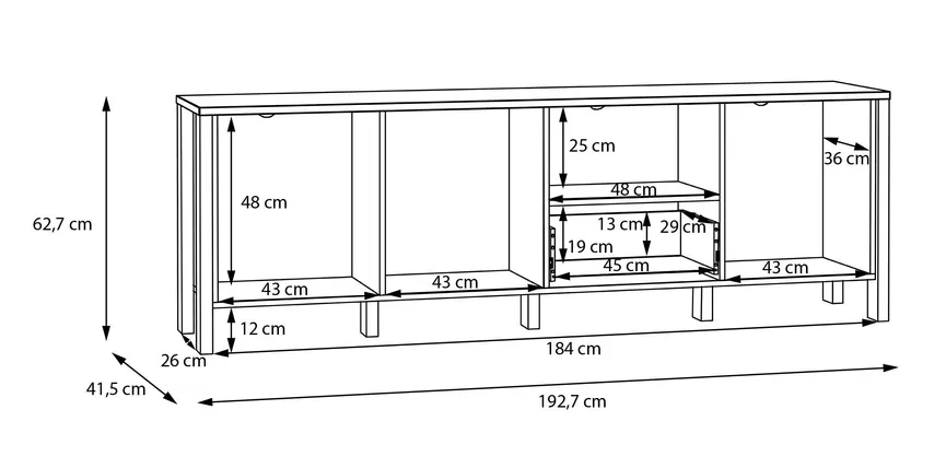 TV-Lowboard detail