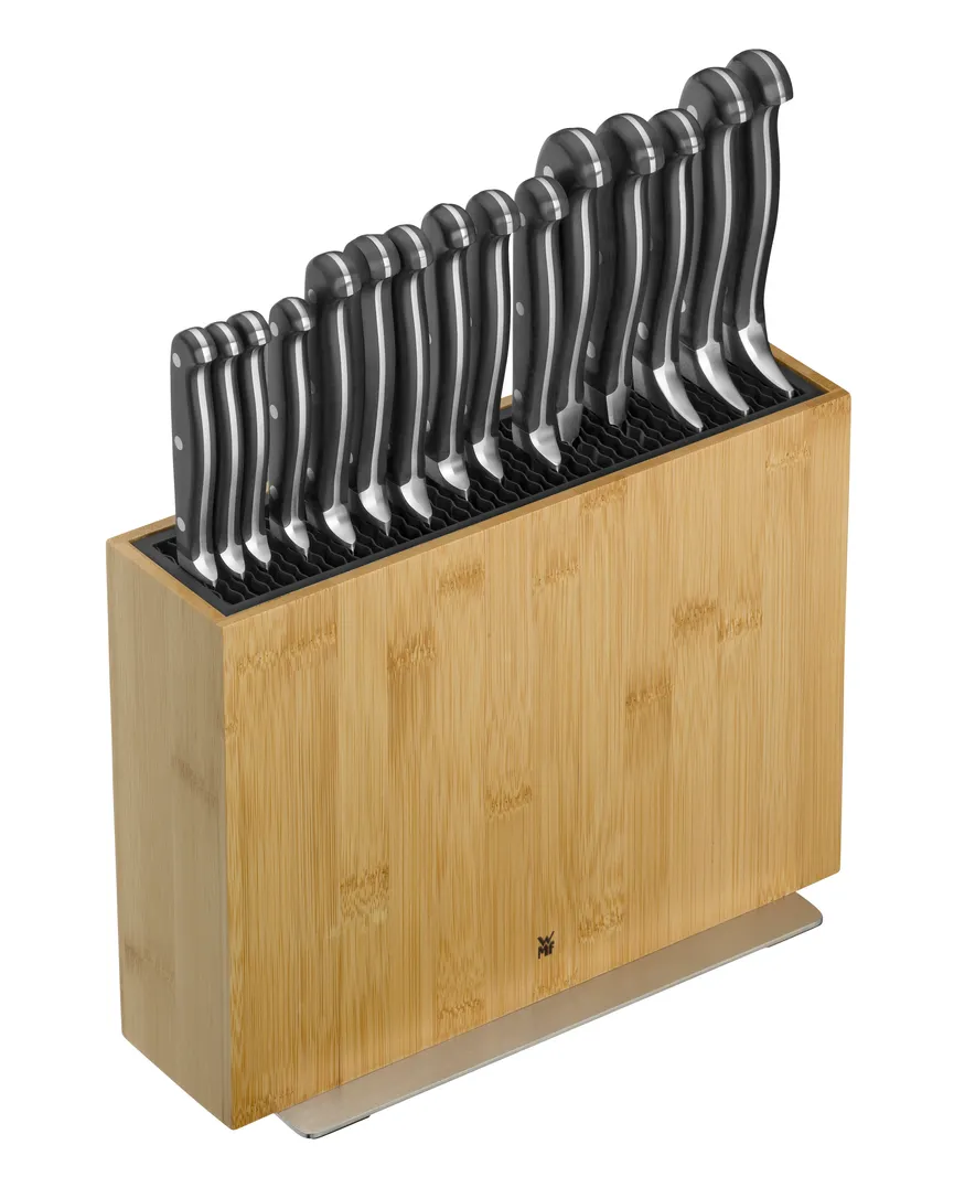 Messerblock unbestückt Bambus detail