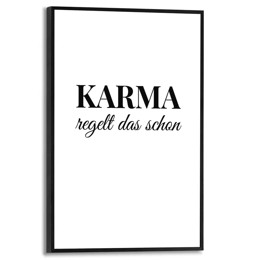 Bild gerahmt "Karma" hauptaufnahme