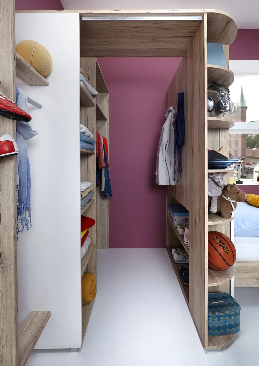 Eckschrank mit Falttüren detail