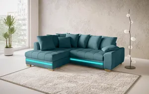 Ecksofa mit LED-Beleuchtung