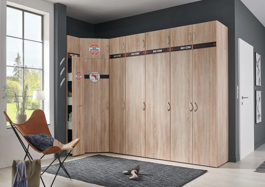 Schrank 2T/B 80 cm milieu