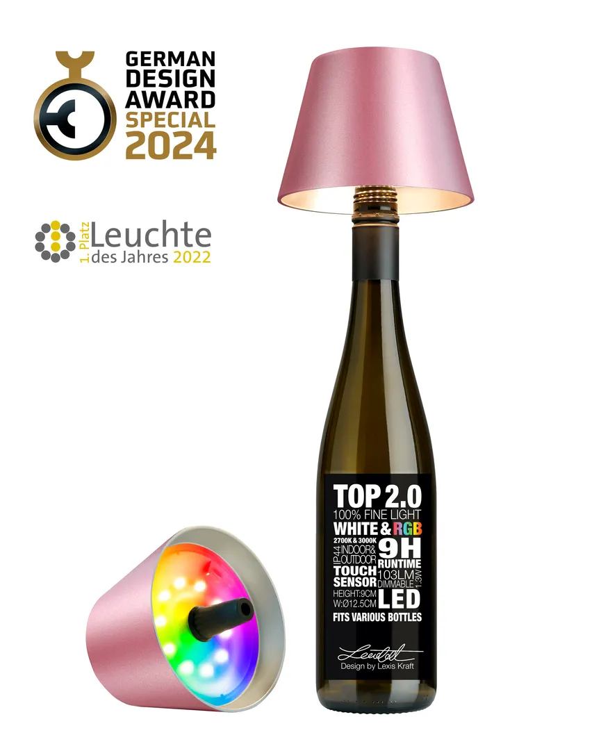 Flaschenleuchte "Top 2.0" detail