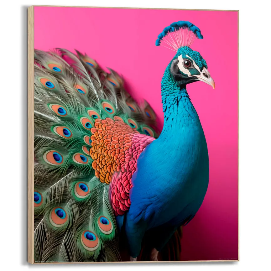 Bild gerahmt "Pink Peacock" hauptaufnahme