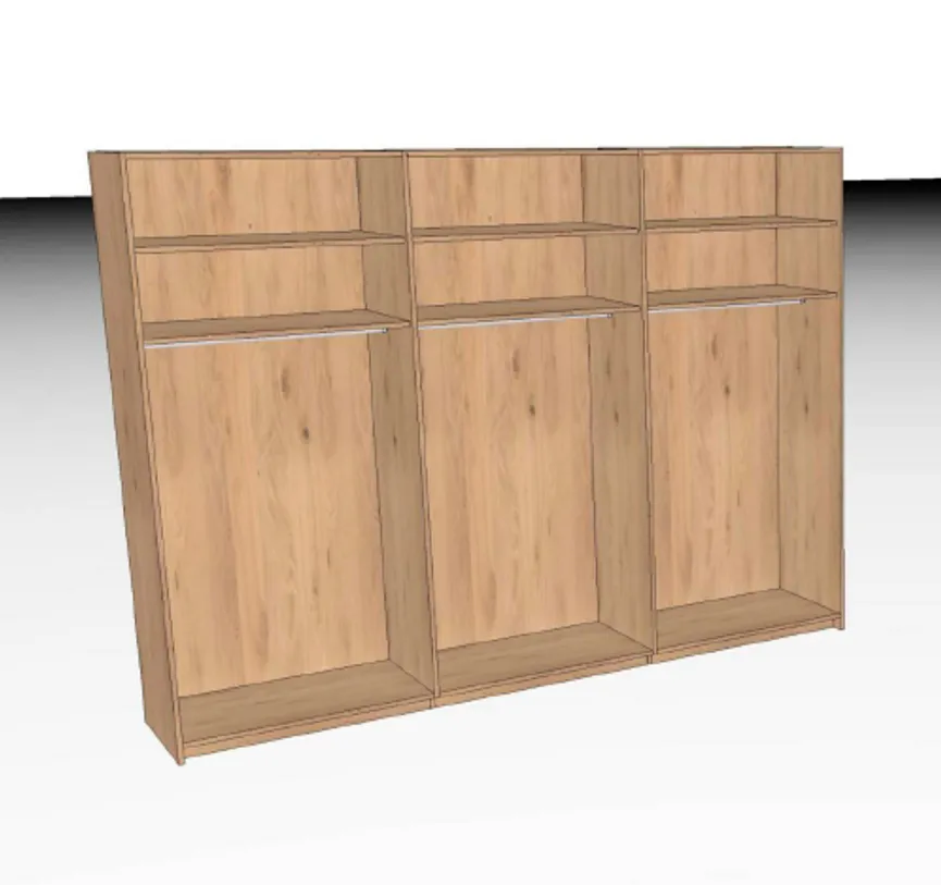 Kleiderschrank 6-trg. detail