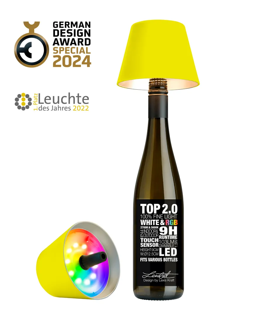 Flaschenleuchte "Top 2.0" detail