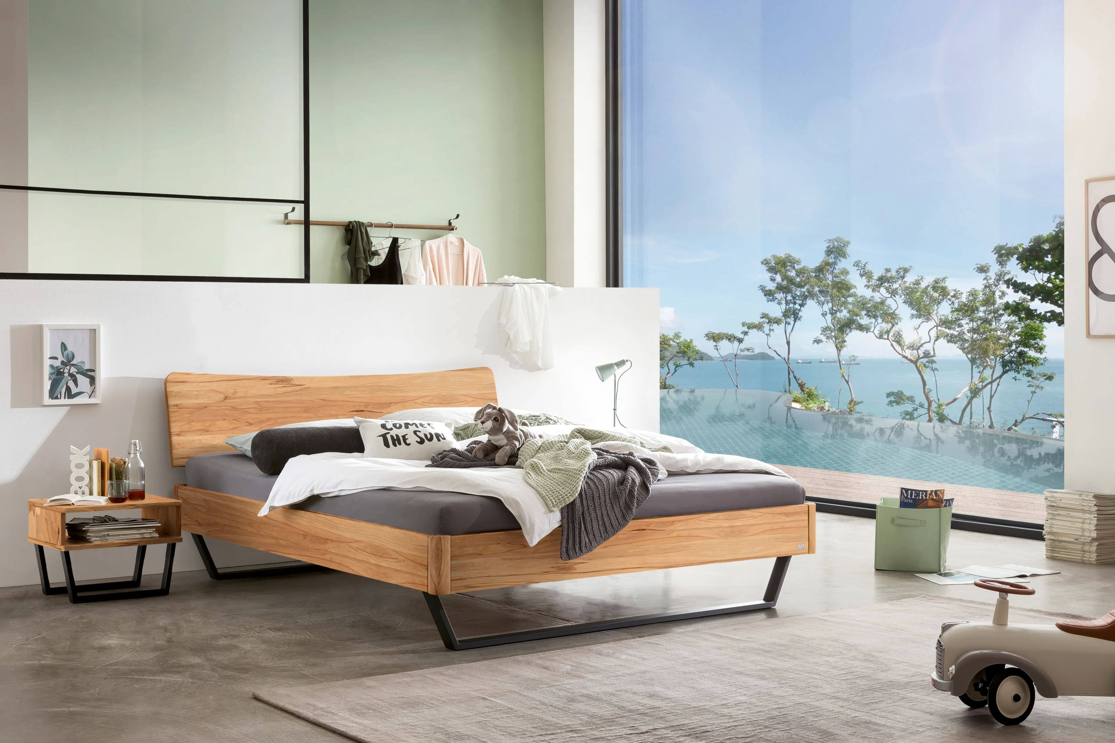 Massivholzbett  Lounge 140 x 200 cm