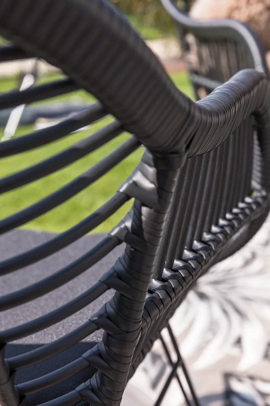 ** Gartensessel Schwarz detail