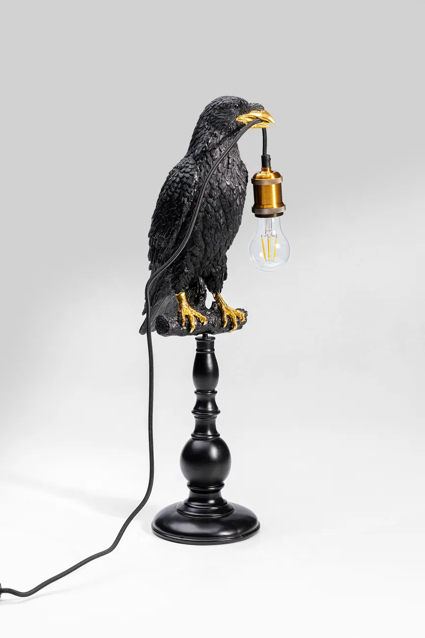 Tischleuchte "Sitting Crow" detail