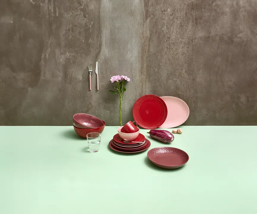 Suppenteller "Confetti" olive milieu