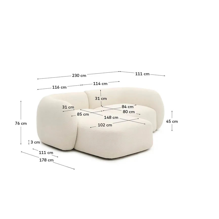 Ecksofa 2-Sitzer detail