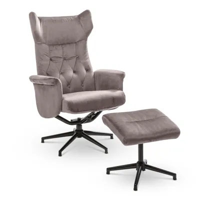 Sessel mit Hocker