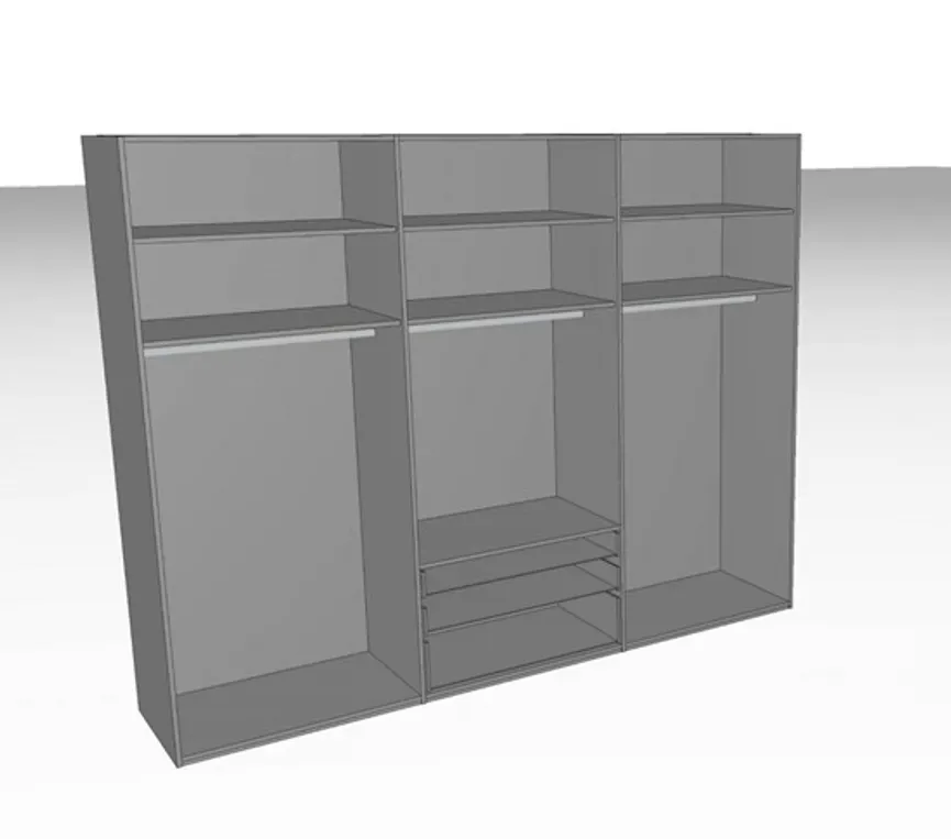 Drehtürenschrank detail