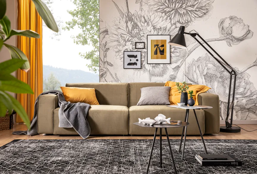 Sofa 1,5-Sitzer medium mit ALR milieu