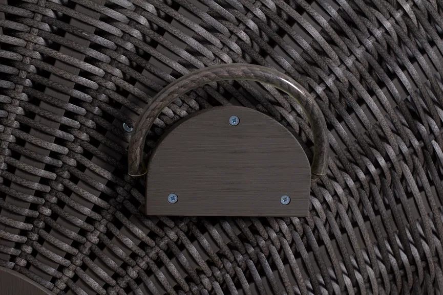 Strandkorb Grau detail