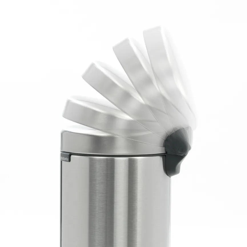 Treteimer 3 l Matt steel detail