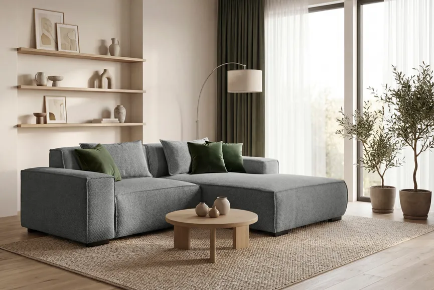 Polstergarnitur Longchair kl. milieu