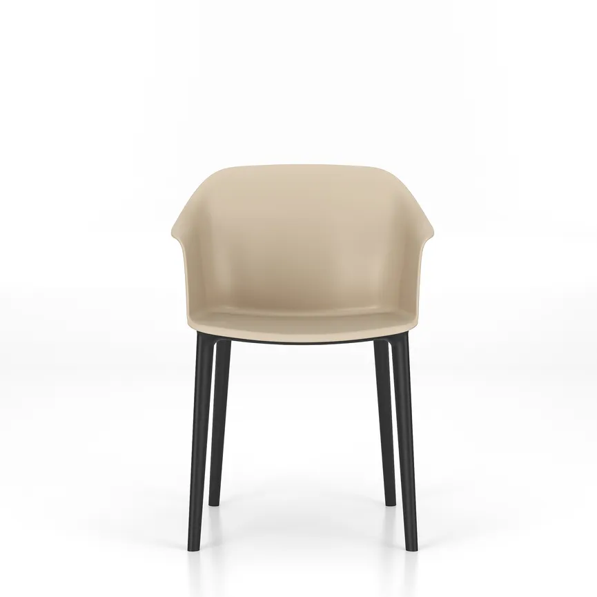 Besucherstuhl creme detail