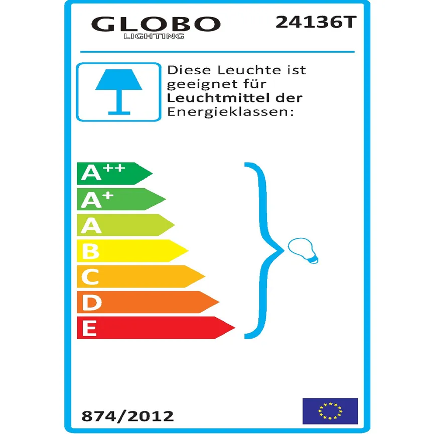 Tischleuchte "Bronn" energielabel