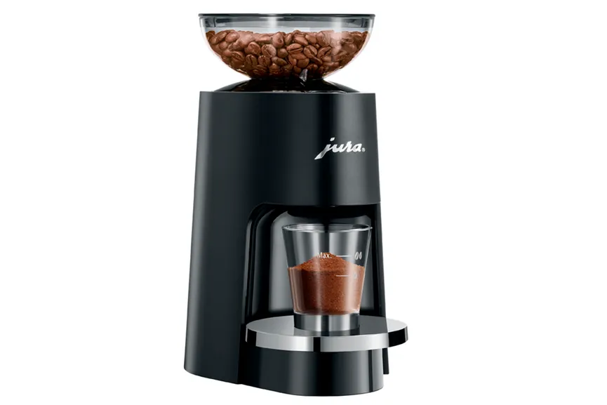 Kaffeemühle schwarz detail