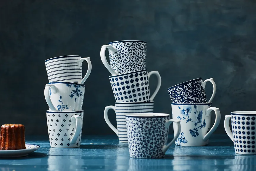 Kaffeebecher Rose 4tlg. milieu