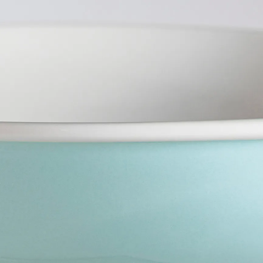 Suppenteller "Basic" hellblau detail