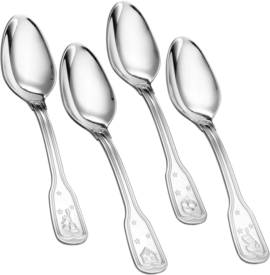 Kaffeelöffel "Holly" 4er-Set detail