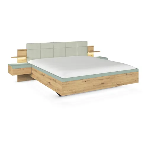 Bett mit Nachttischen
