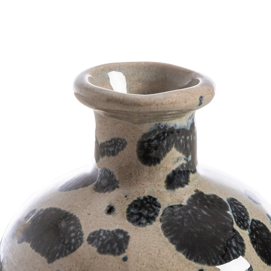 Vase "Opa" blau-creme detail