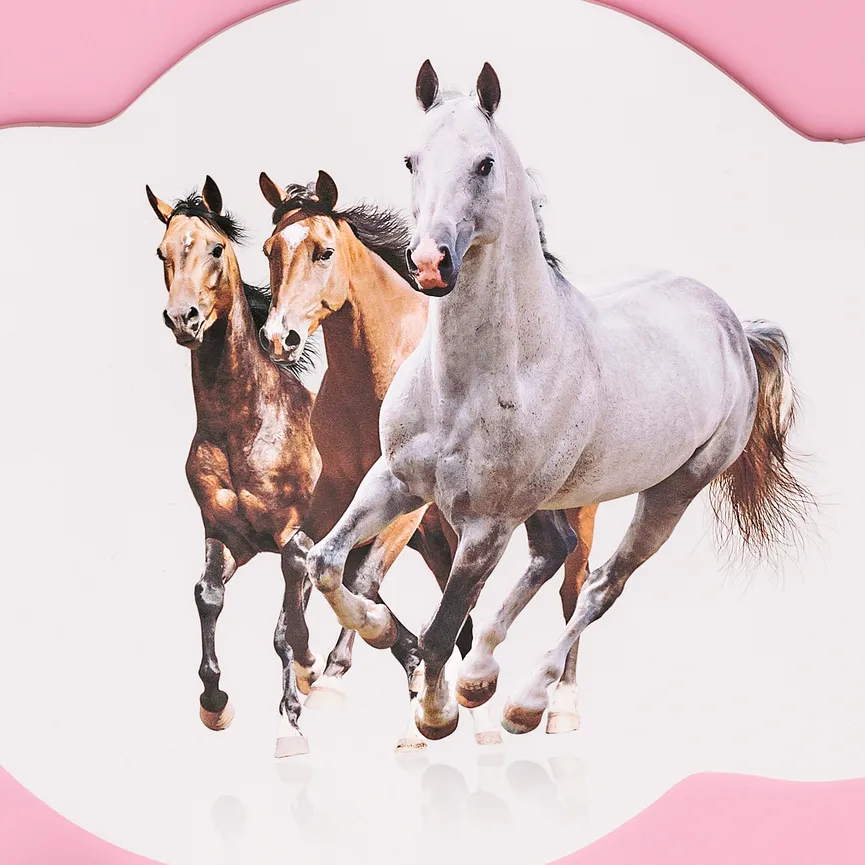 Deckenleuchte "Pferde" detail