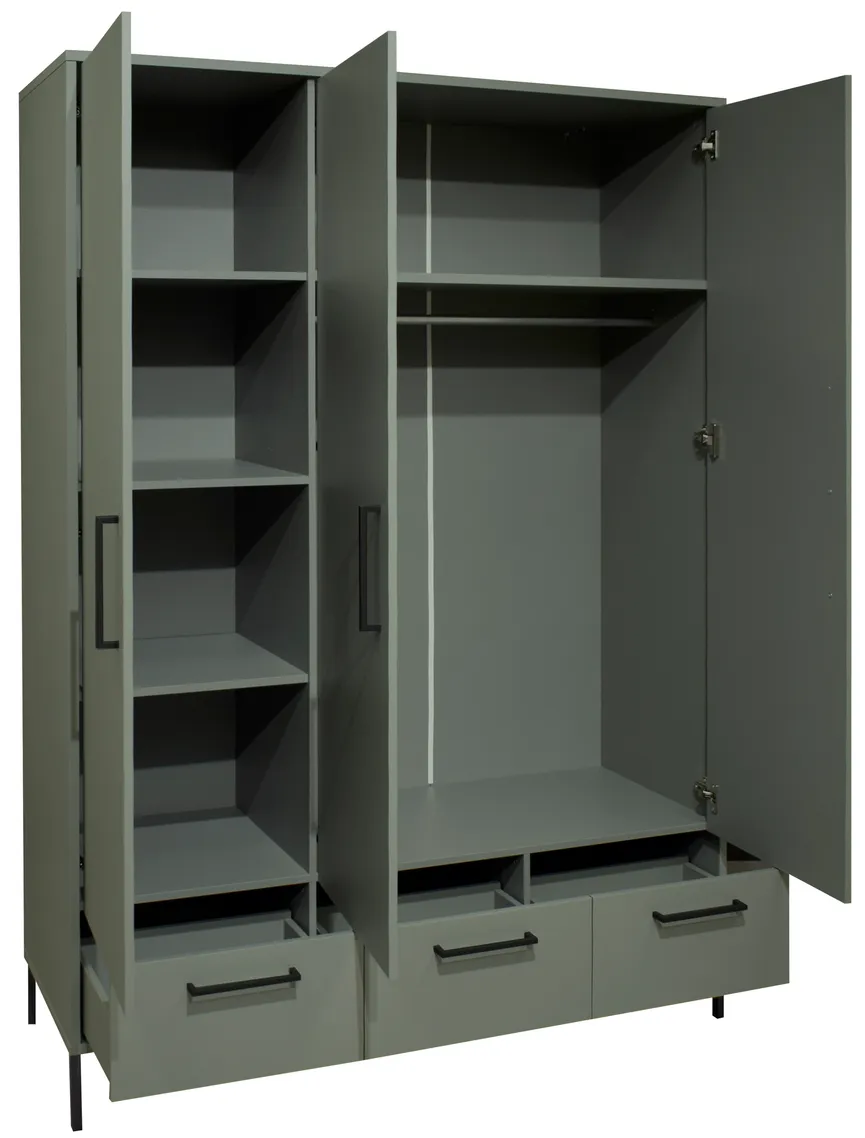 Kleiderschrank 3-trg. detail