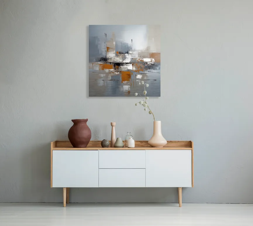 Metallbild "Tranquility II" milieu
