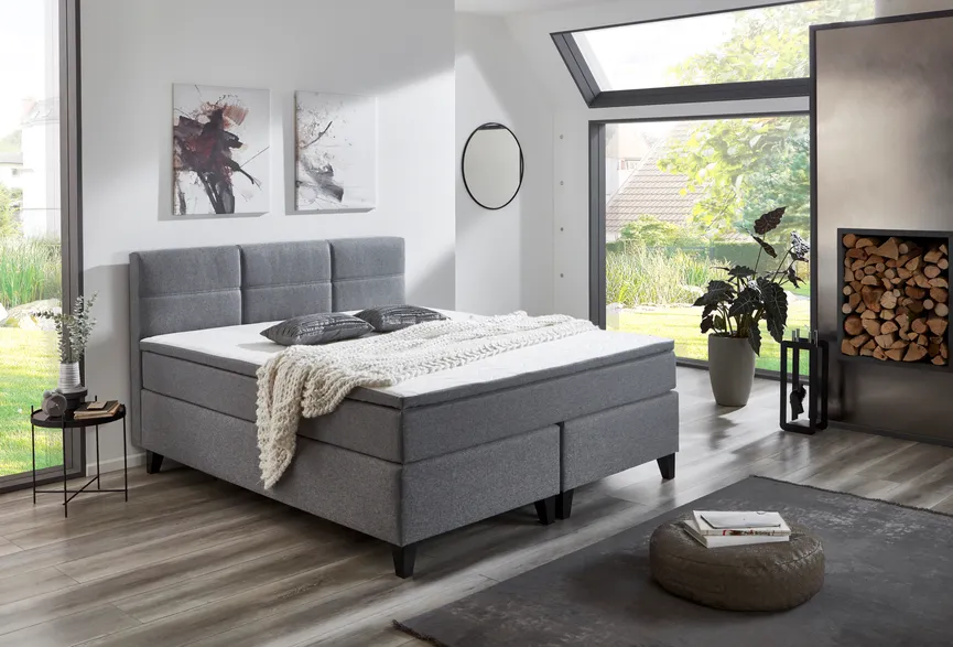 Boxspringbett 180x200 cm milieu