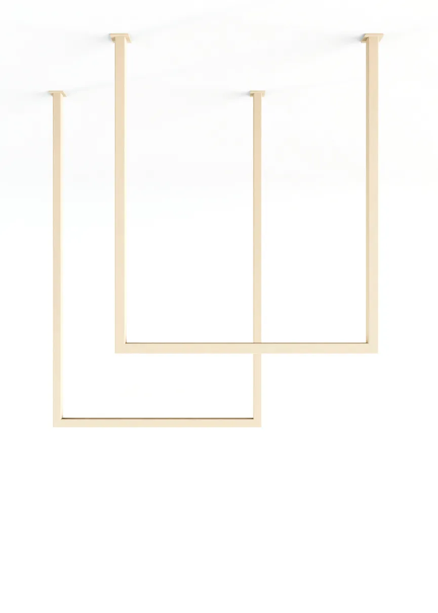 Handtuchhalter Set Eckig milieu