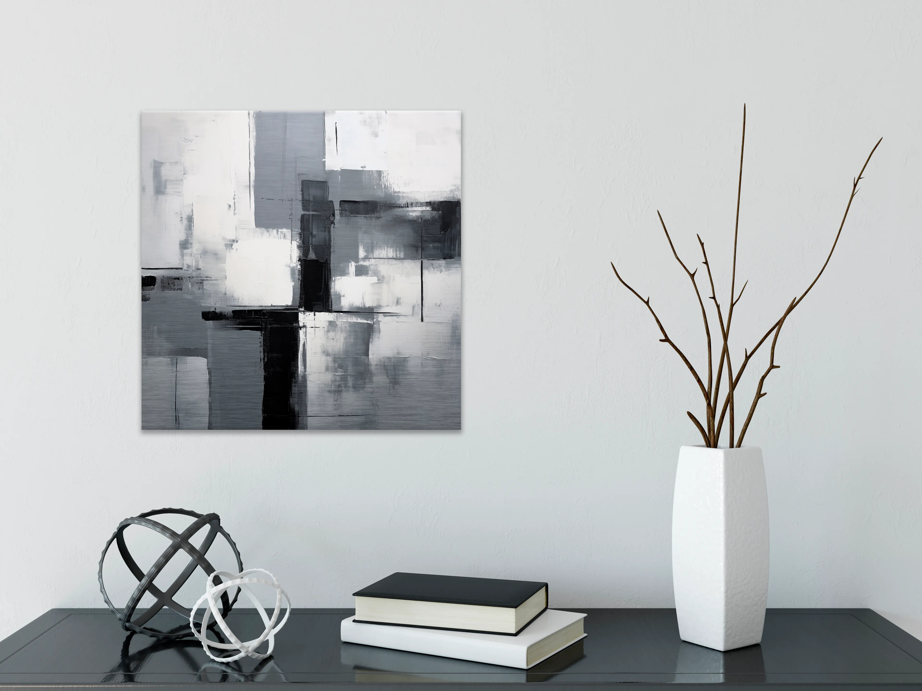 Wandbild 30 x 30 cm Monochrome Elements I 
