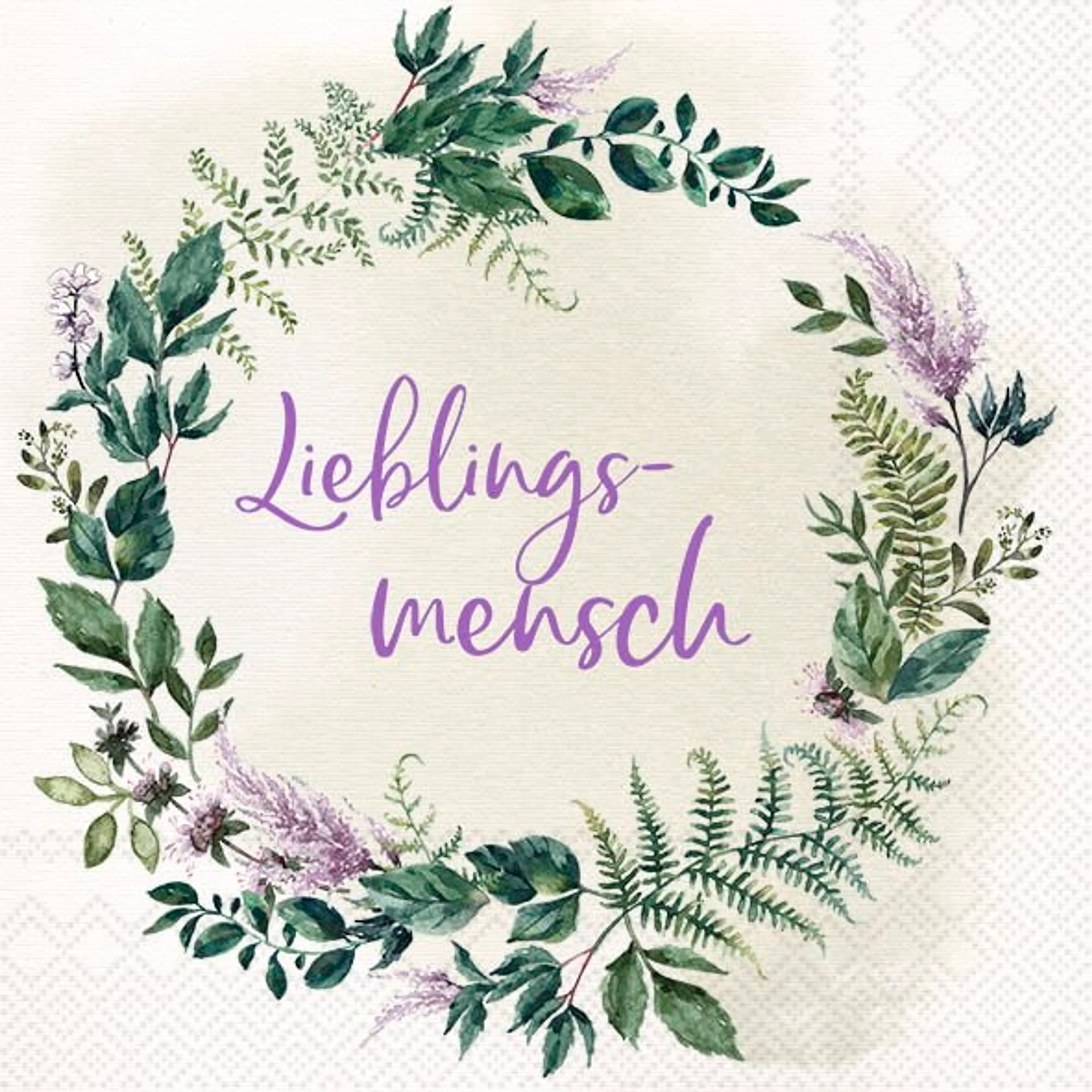 Serviette Lieblingsmensch 20tlg.
