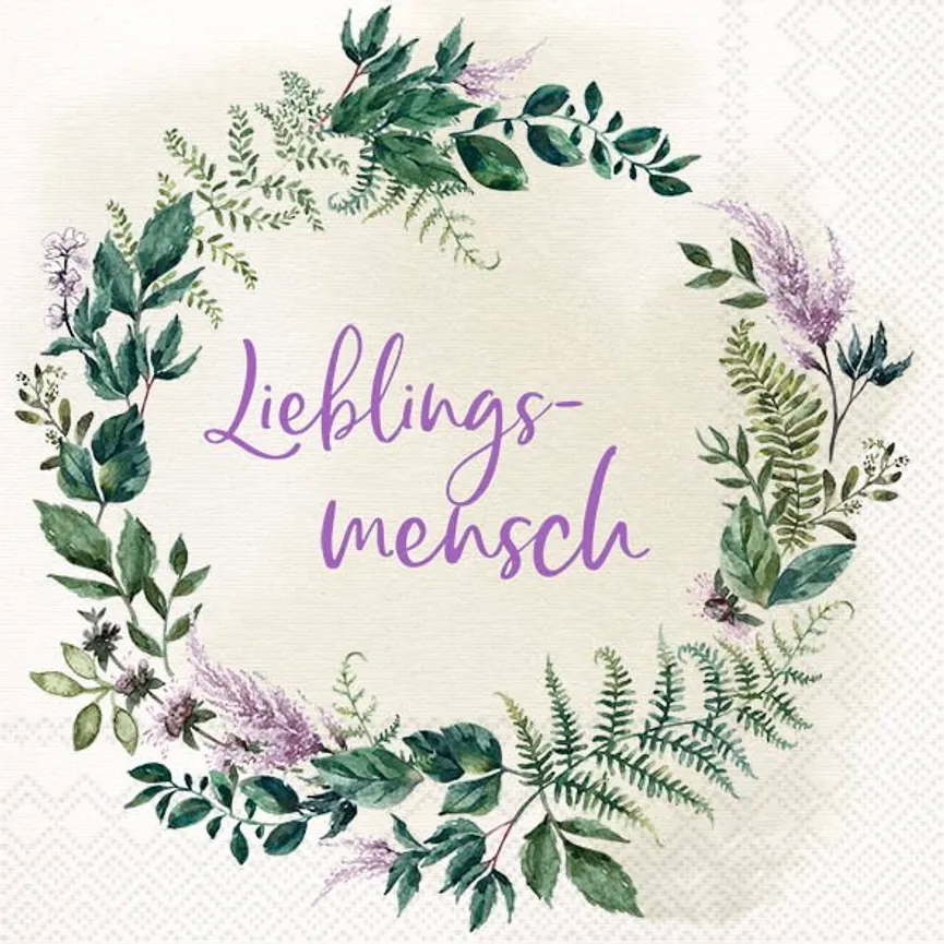 Serviette "Lieblingsmensch" hauptaufnahme