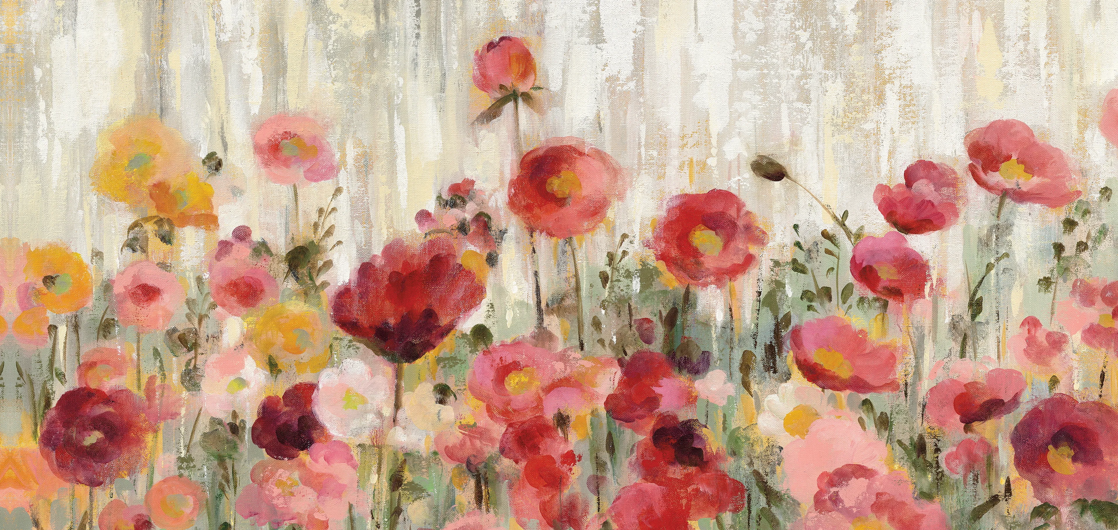Wandbild 55 x 115 cm Sprinkled Flowers I