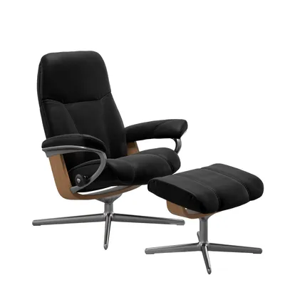 Sessel mit Hocker