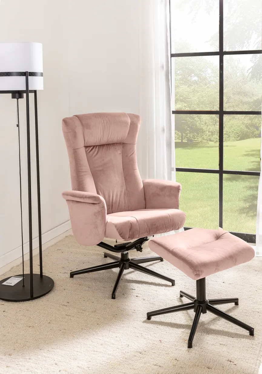 Relaxsessel + Hocker milieu