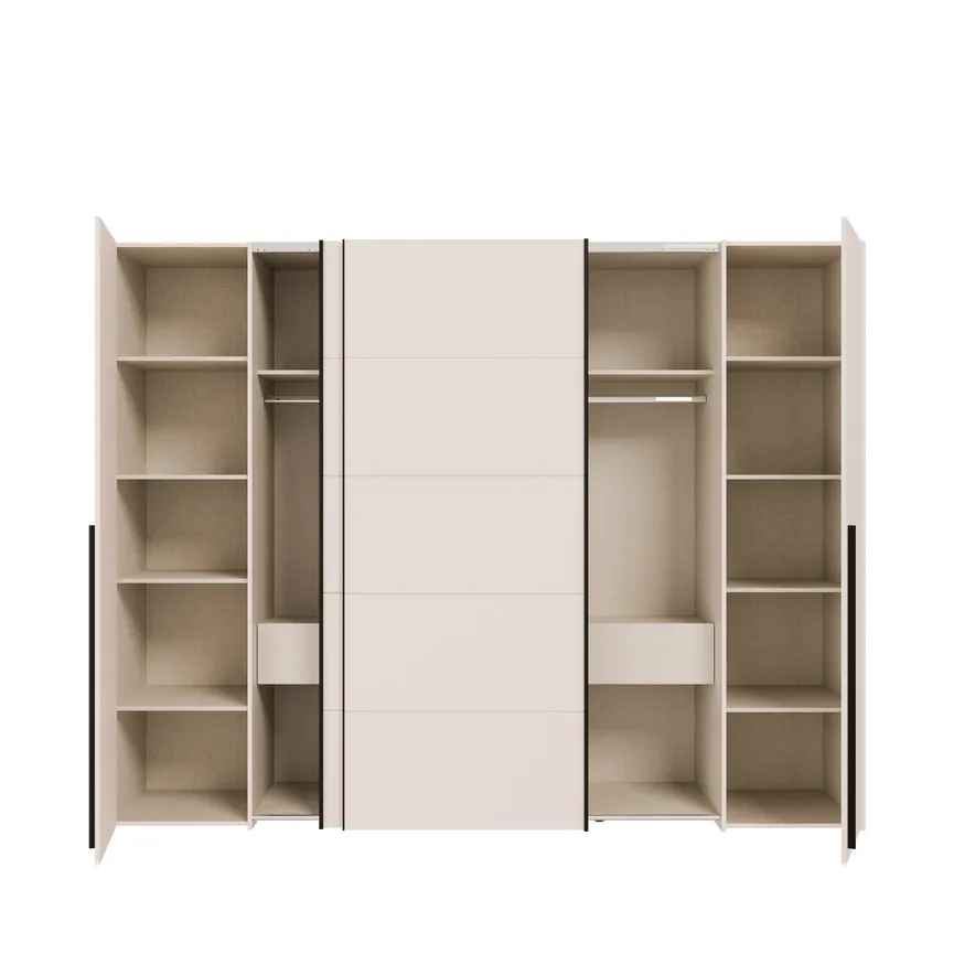 Schwebe-/Drehtürenschrank detail