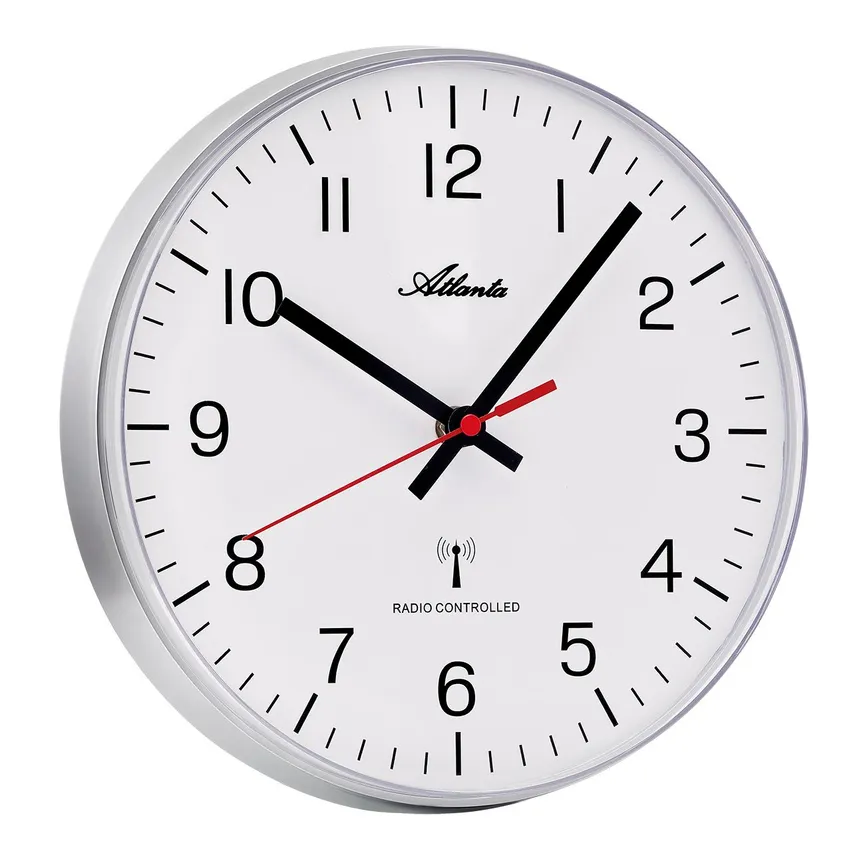 Funk-Wanduhr "Clear Line" material_farbe