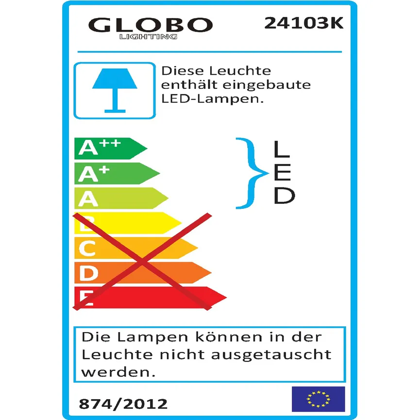 Klemmleuchte "Pegasi" energielabel