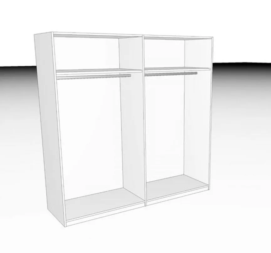 Drehtürenschrank Basic detail