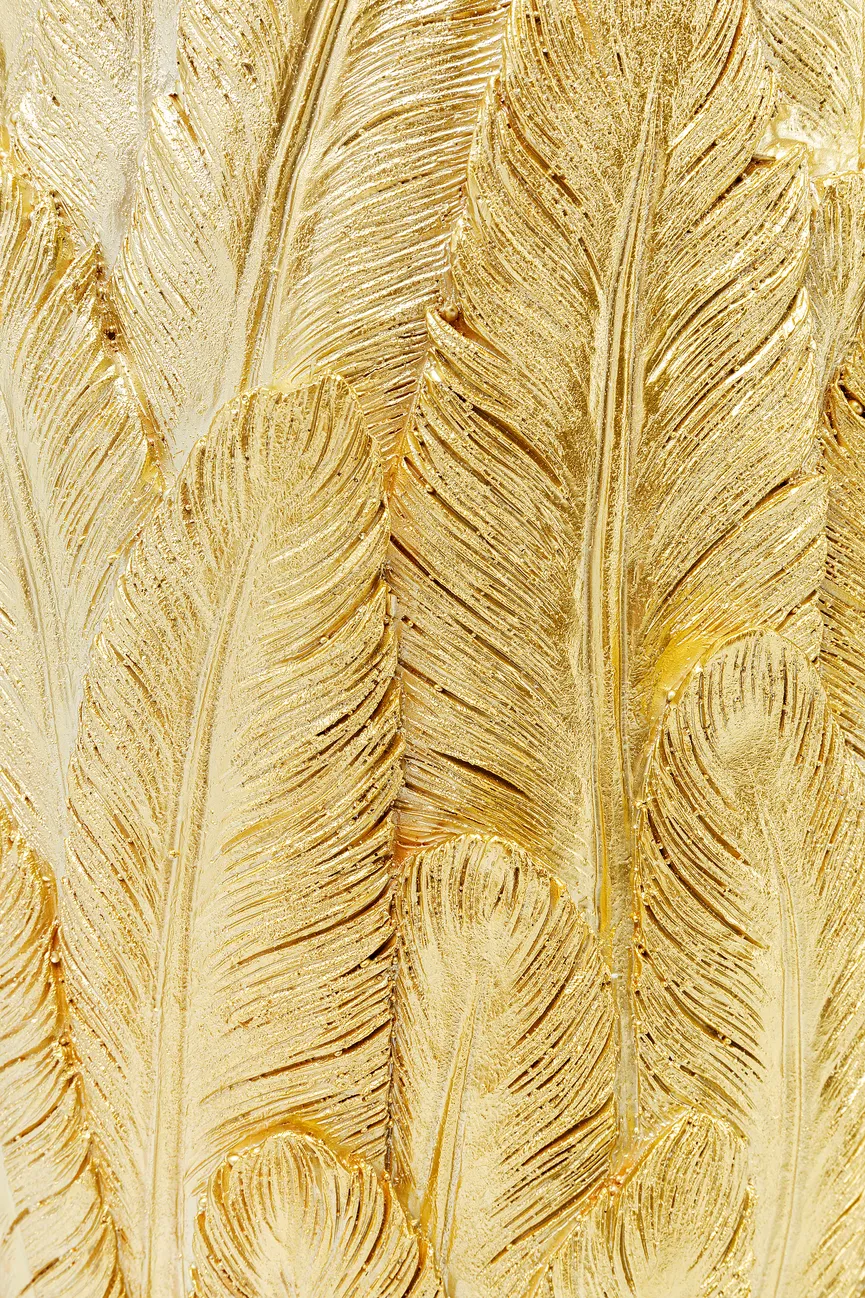 Vase "Feathers" S gold detail