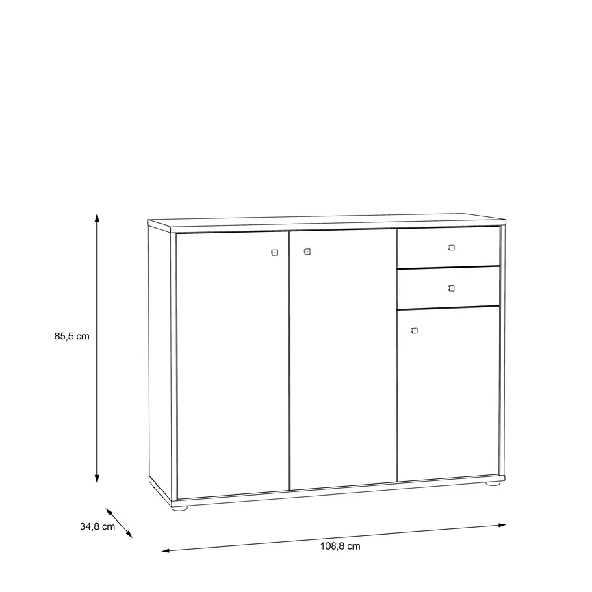 Kommode 3T/2S detail