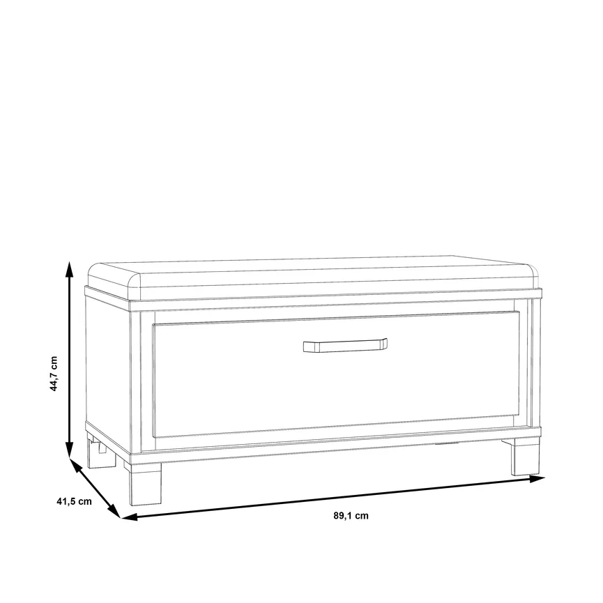 Garderobenbank detail